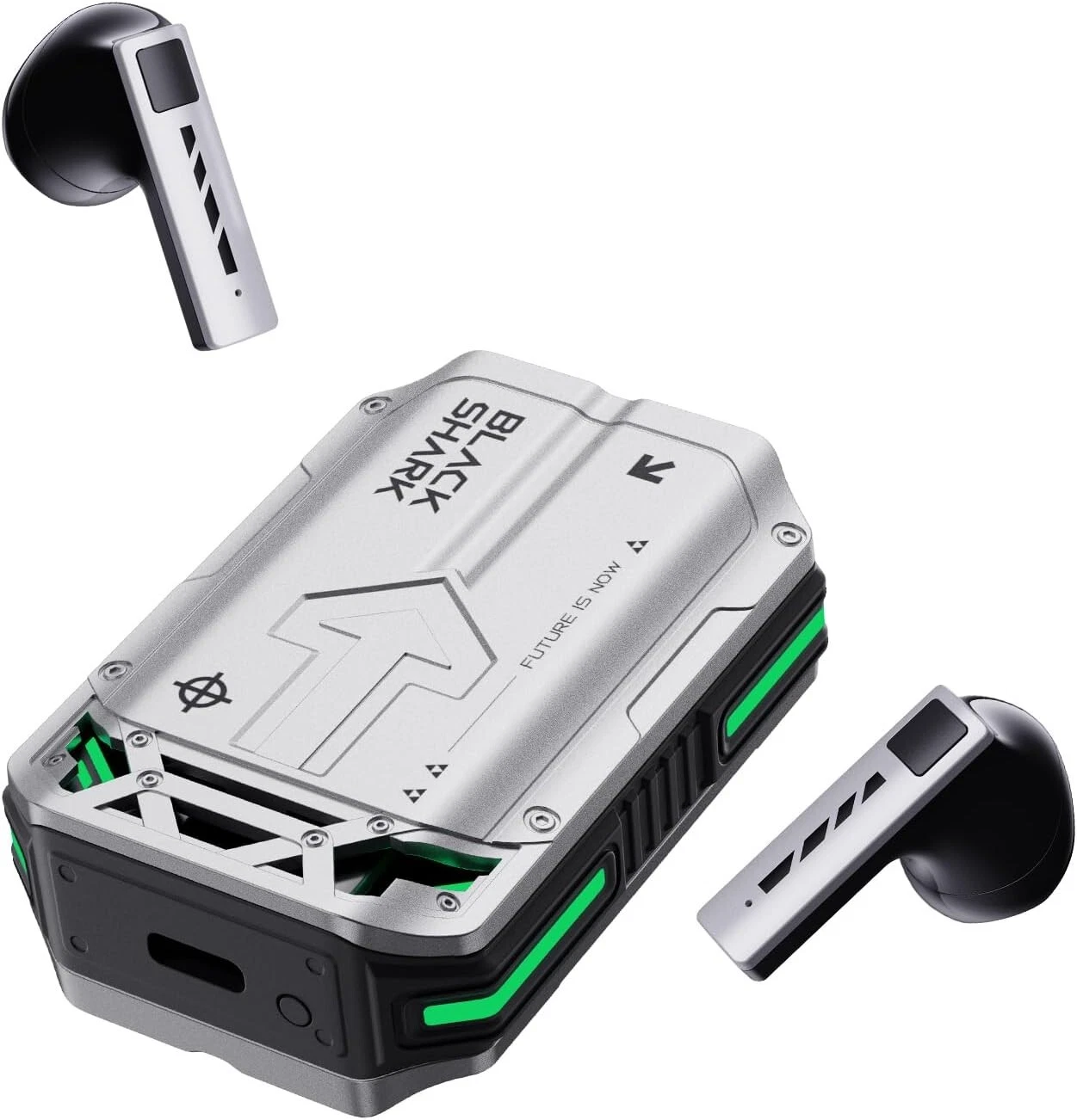 Black Shark Lucifer T11  || Slide Cover Design with ""Shing"" Sound || Gaming Earbuds with 30-Hour Battery Life