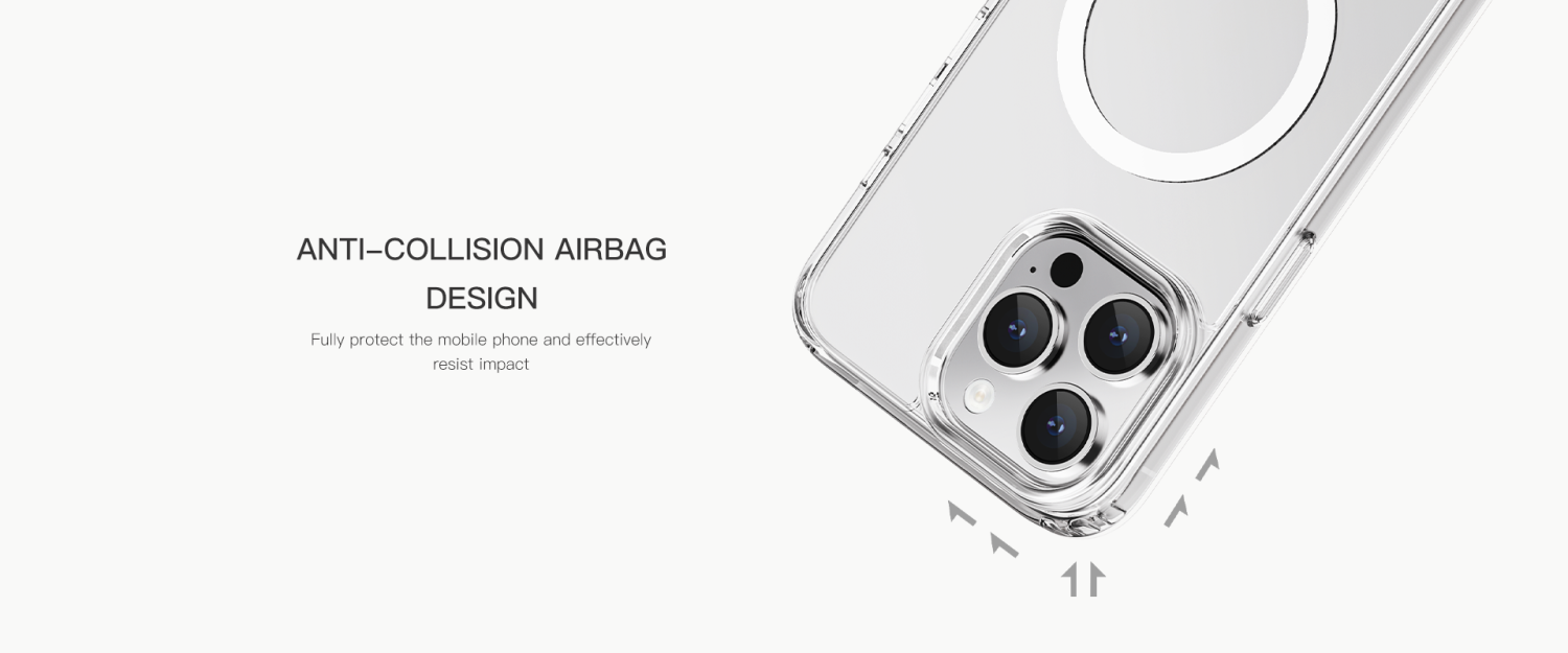 iPhone 15 Pro Max Magsafe Case Recci Creative Clear MAGSAFE CASE