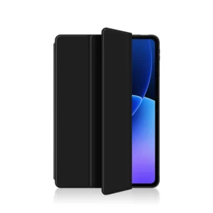 Xiaomi Pad 8 Case PU Leather TPU Back Trifold Stand Tablet Cover - Black