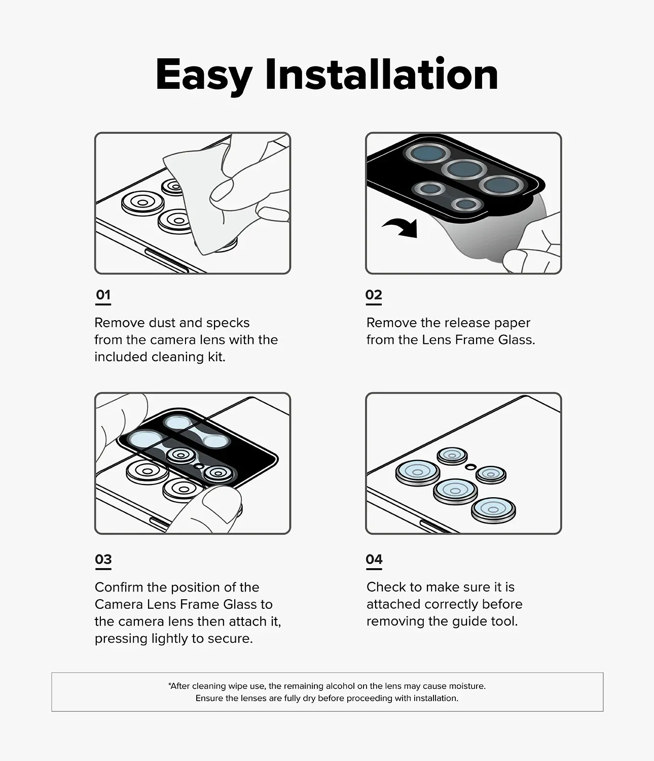 Anank Samsung Galaxy S25 Ultra Camera Lens Protector 3 Anank Samsung Galaxy S25 Ultra Camera Lens Protector - Image 3